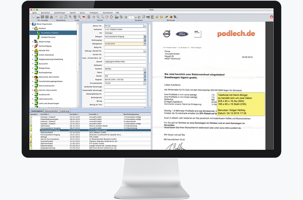 DSS Data System Service Netphen Siegen DokuBit Screen 04