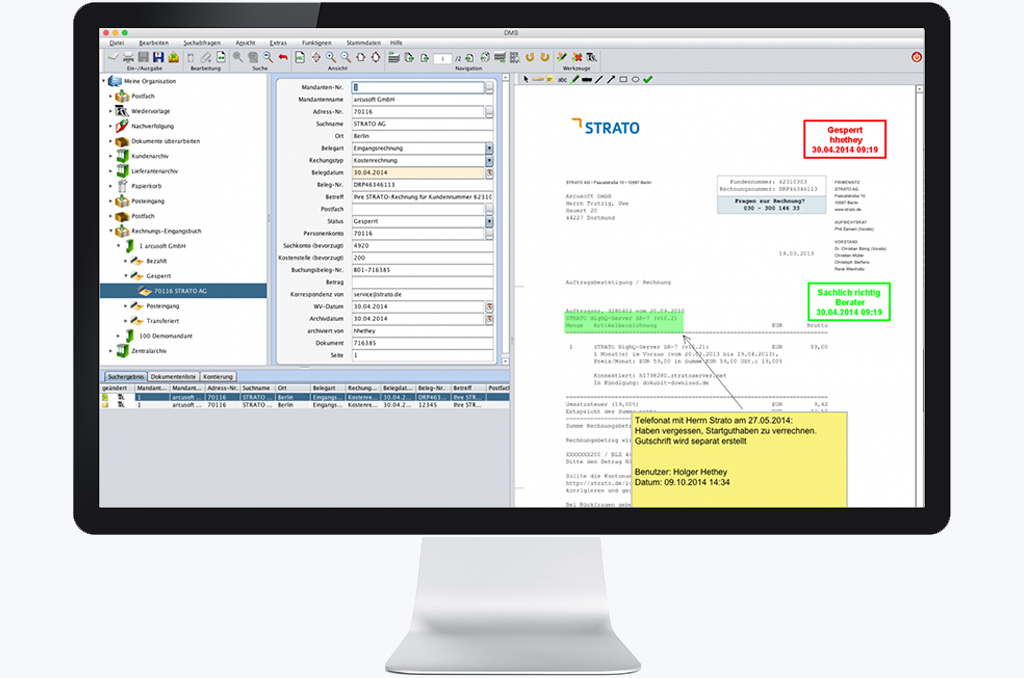DSS Data System Service Netphen Siegen DokuBit Screen 05